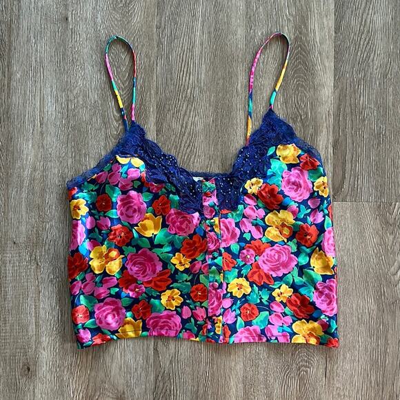 Vintage Victoria's Secret Floral Tank Top - Picture 1 of 4